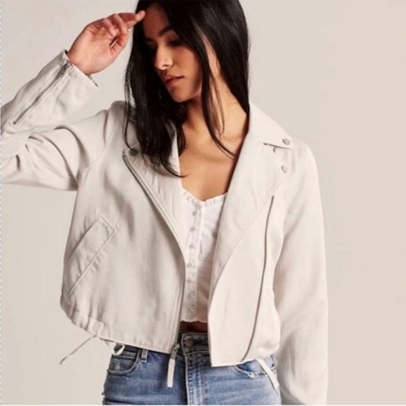 Abercrombie & Fitch Jackets & Blazers - abercrombie & fitch moto jacket in camel brown size xs